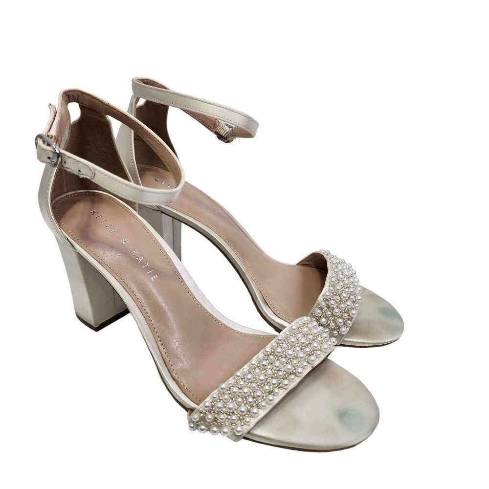 Kelly & Katie Hildie Sandals Women's Size‎ 9 Pearl Beads